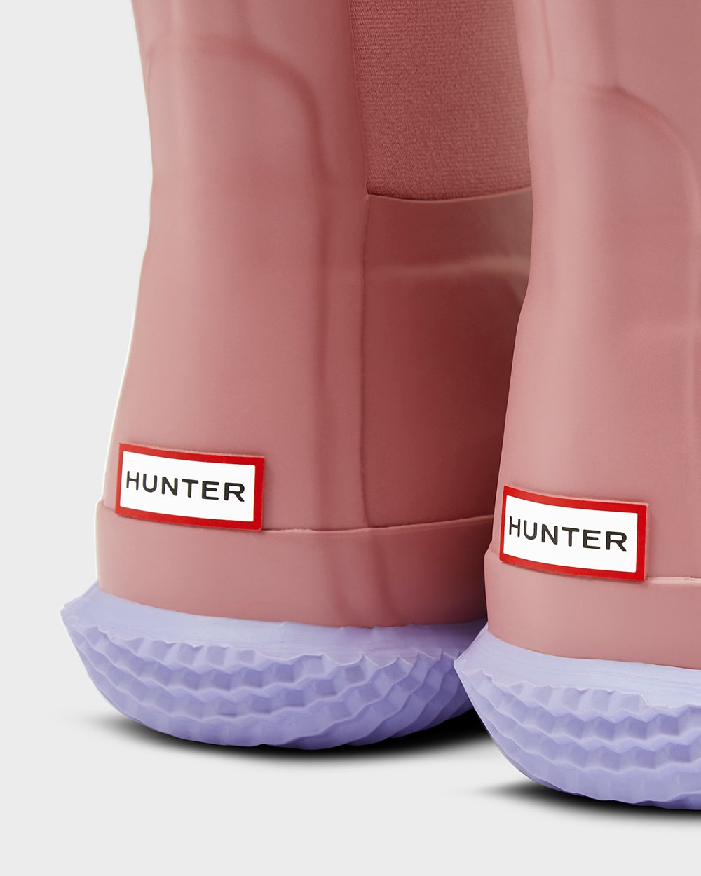 Bottes PacBottes de Neige Hunter Original Grands Insulated Roll Top Sherpa Enfant Rose/Violette TWYM